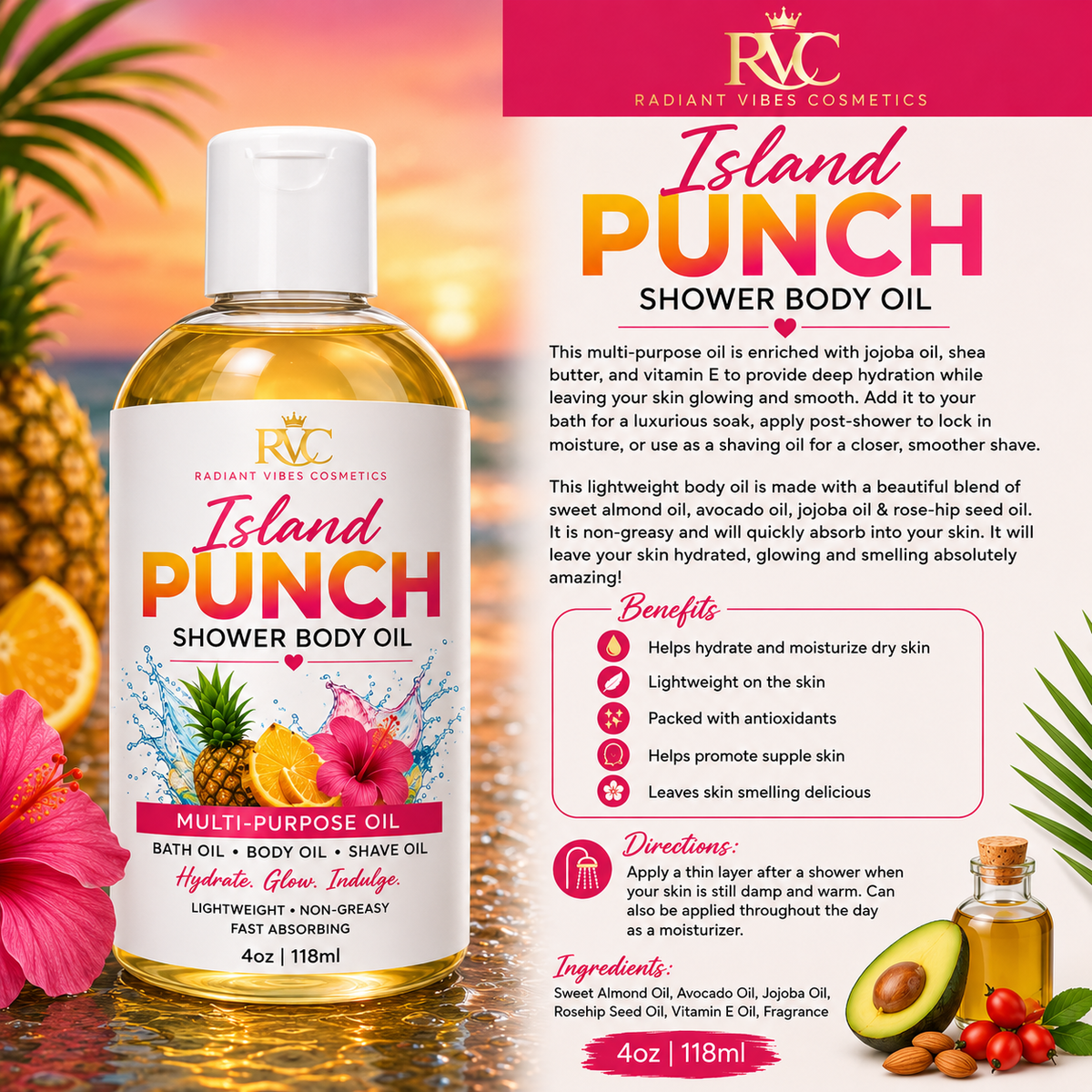 Island Punch Shower Oil
