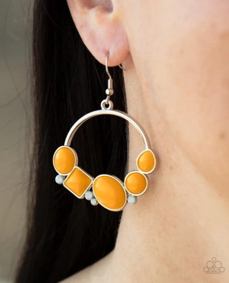 Beautifully Bubblicious Orange Earring