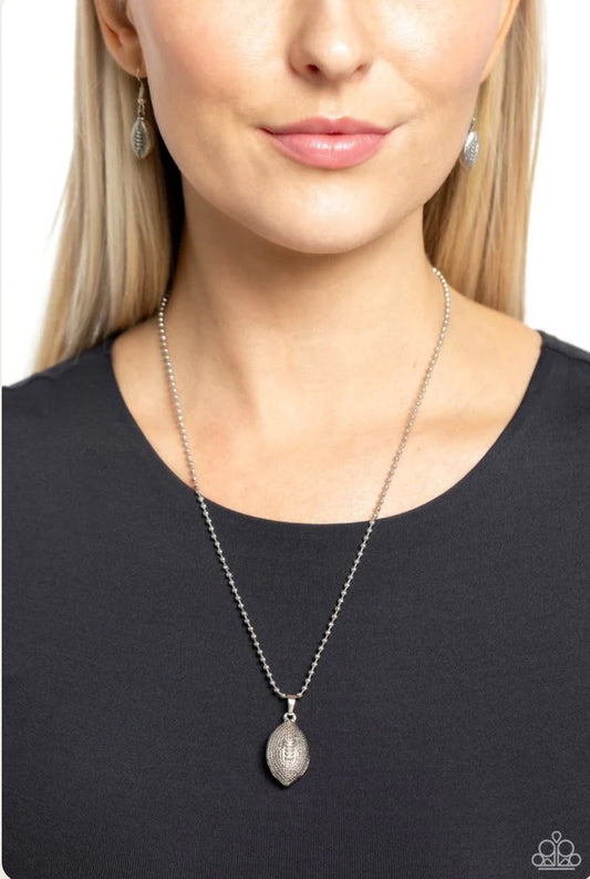 Timeless Tackle Silver Necklace