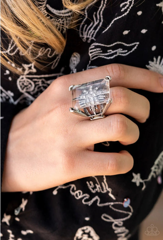 Starry Serenity - White Ring