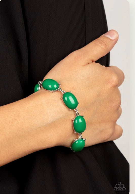 Confidently Colorful Green Bracelet