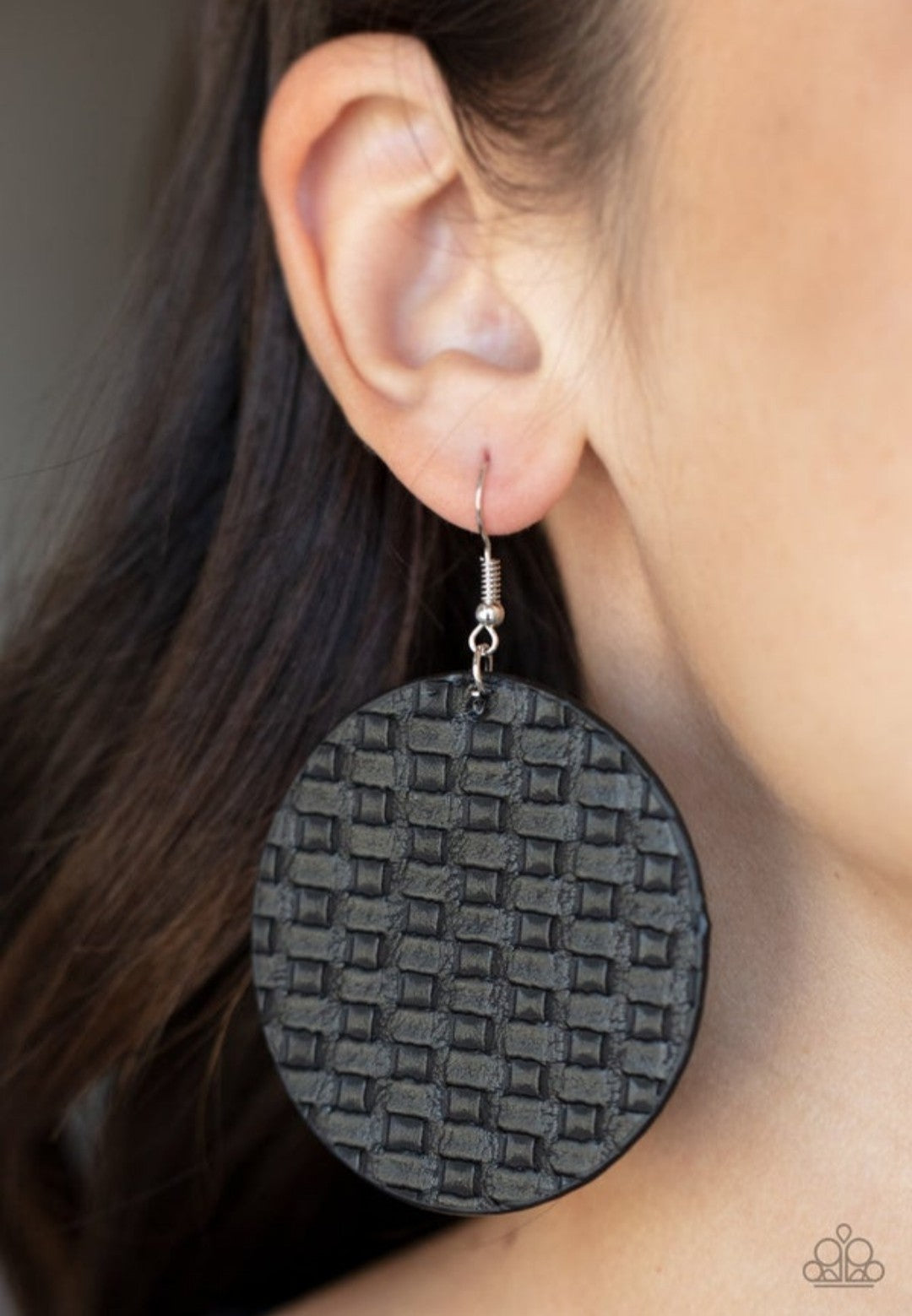WEAVE Your Mark - Black Earring