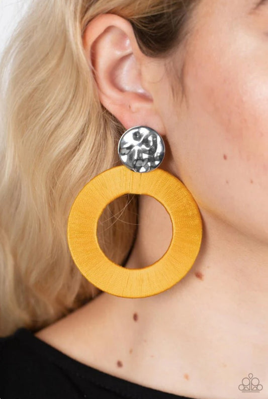 Strategically Sassy Yellow Earring
