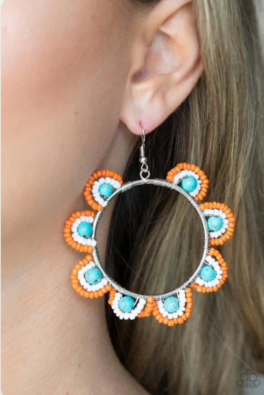 Groovy Garden blue Earrings