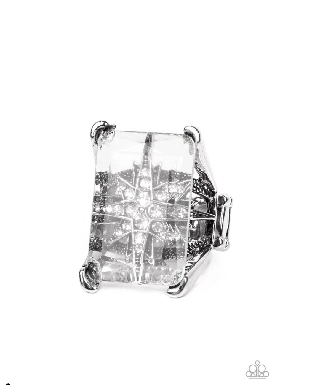Starry Serenity - White Ring