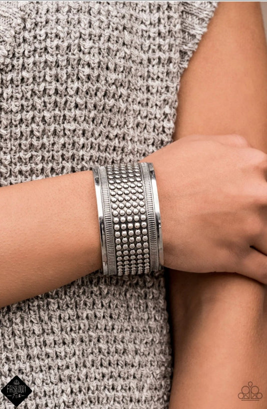 Bronco Bust Silver Cuff
