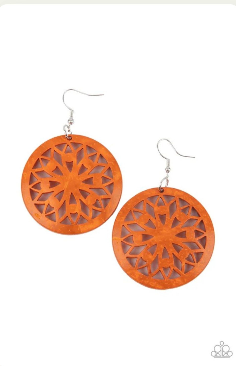 Ocean Canopy Orange Earring