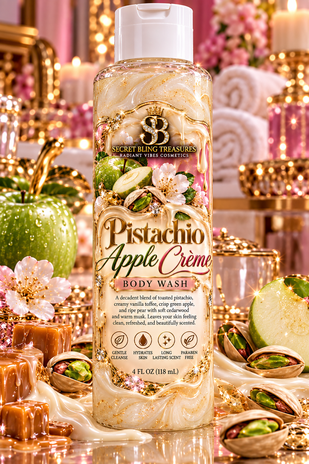 Pistachio Apple Creme Body Wash