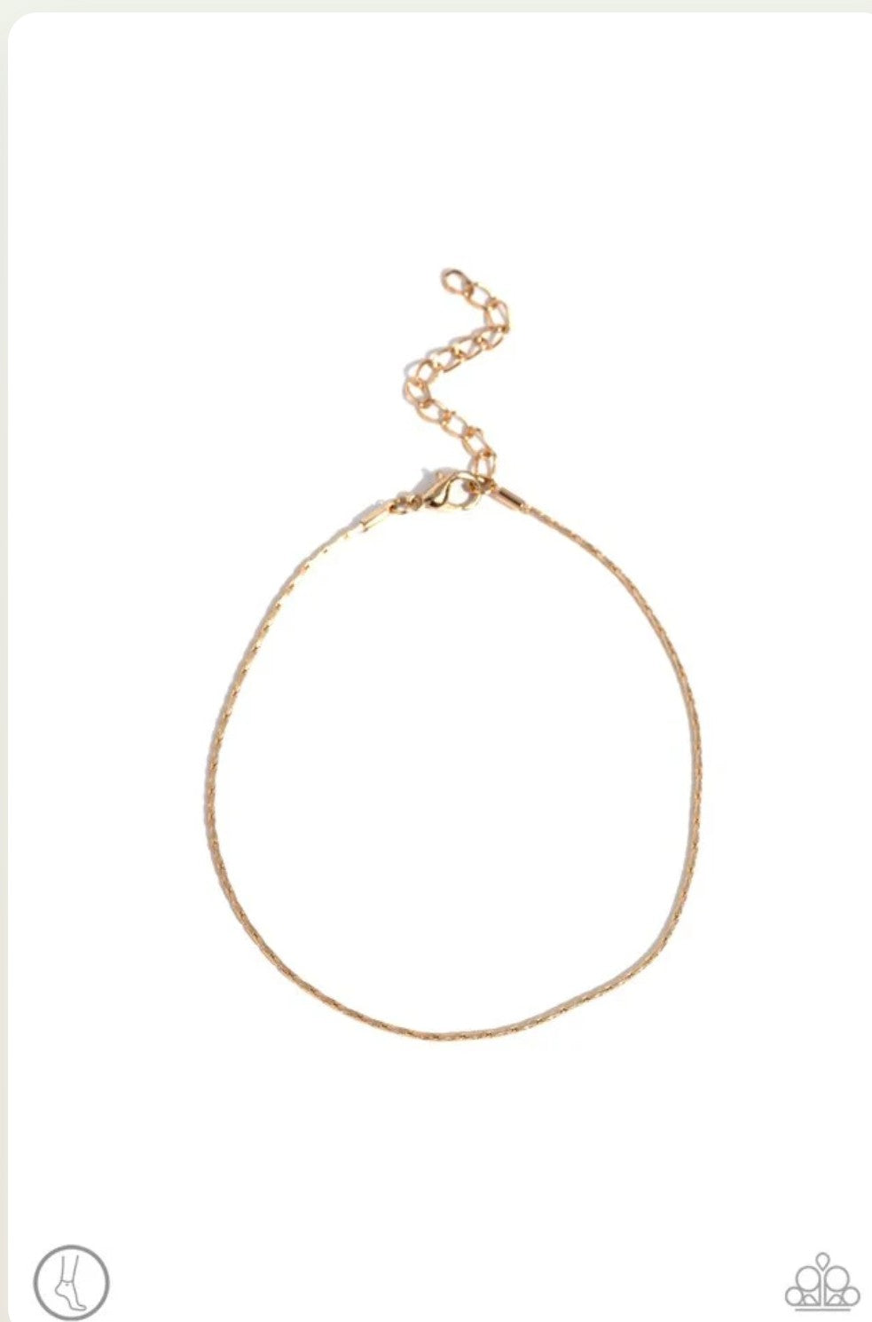 High-Tech Texture - Gold Anklet