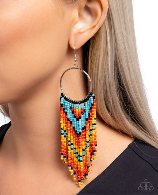 Waving the Banner - Multi  Earring