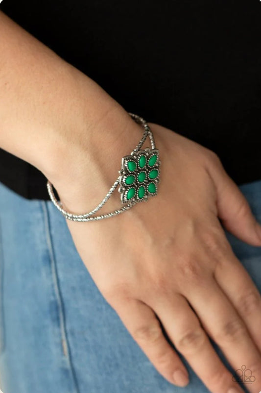 Happily Ever Applique Green Bracelet