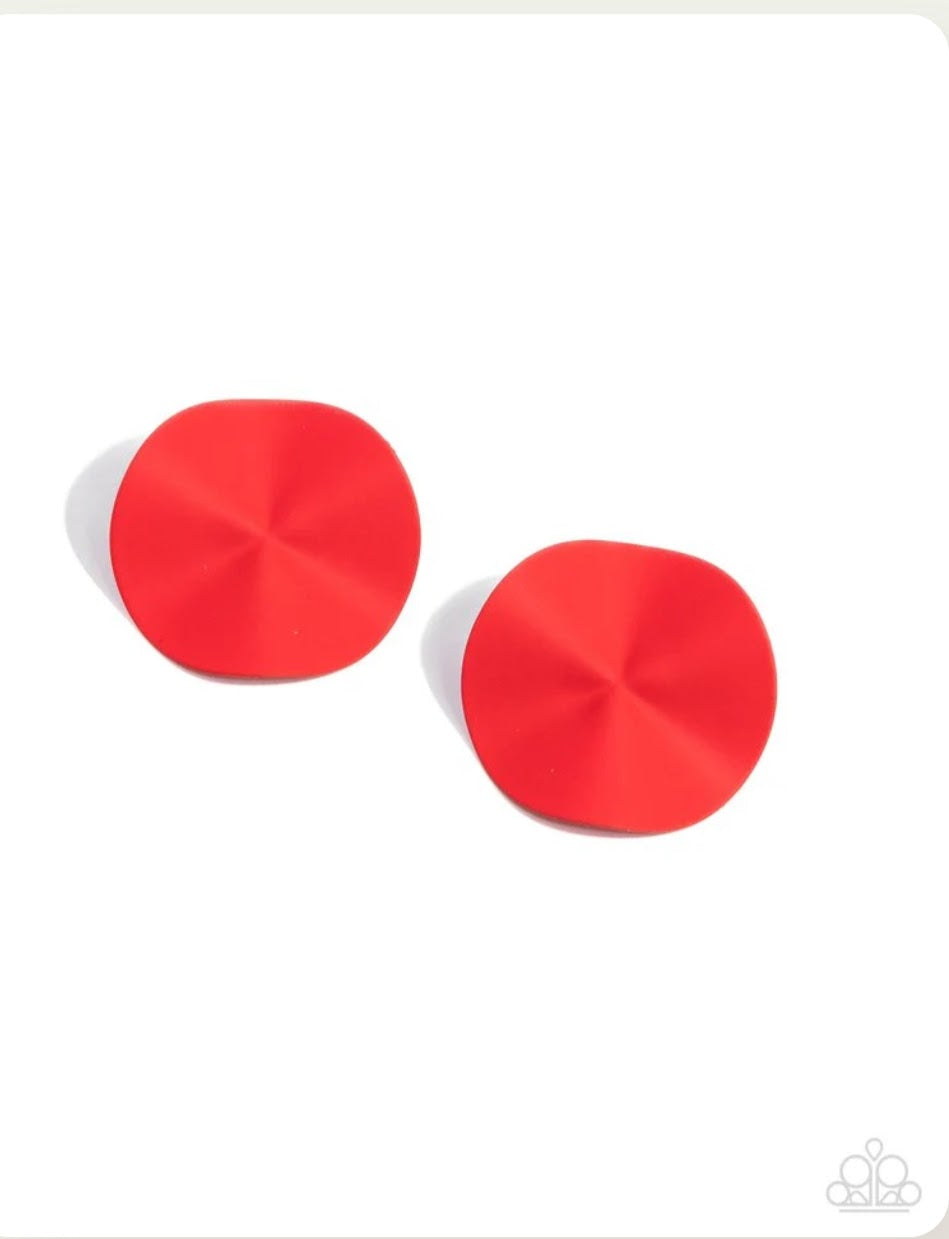 MOODY MASTERPIECE Red Earring