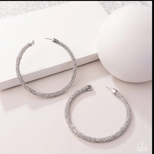Classy Condition - White Earring