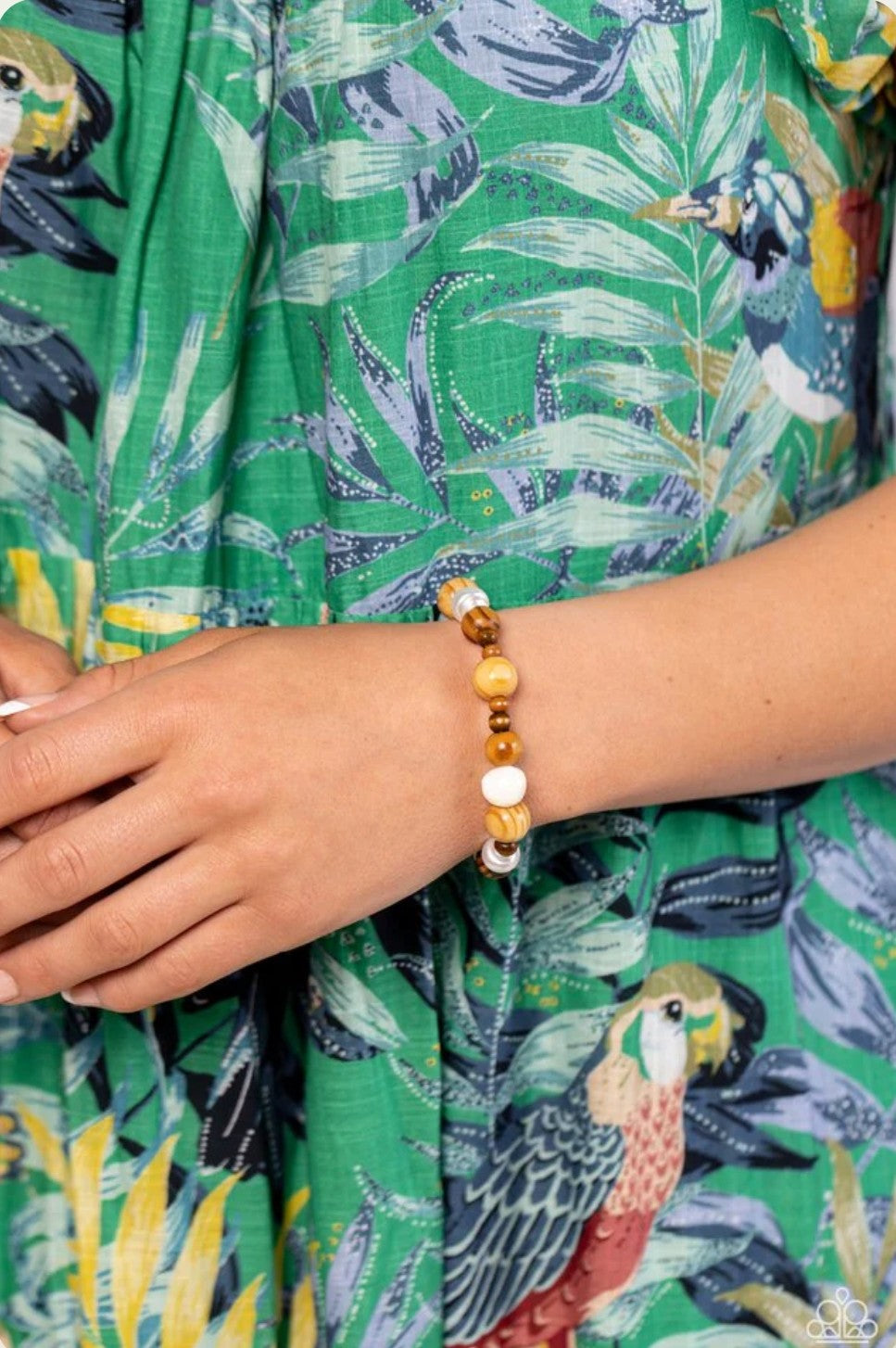 Take A Wood Look Brown Bracelet