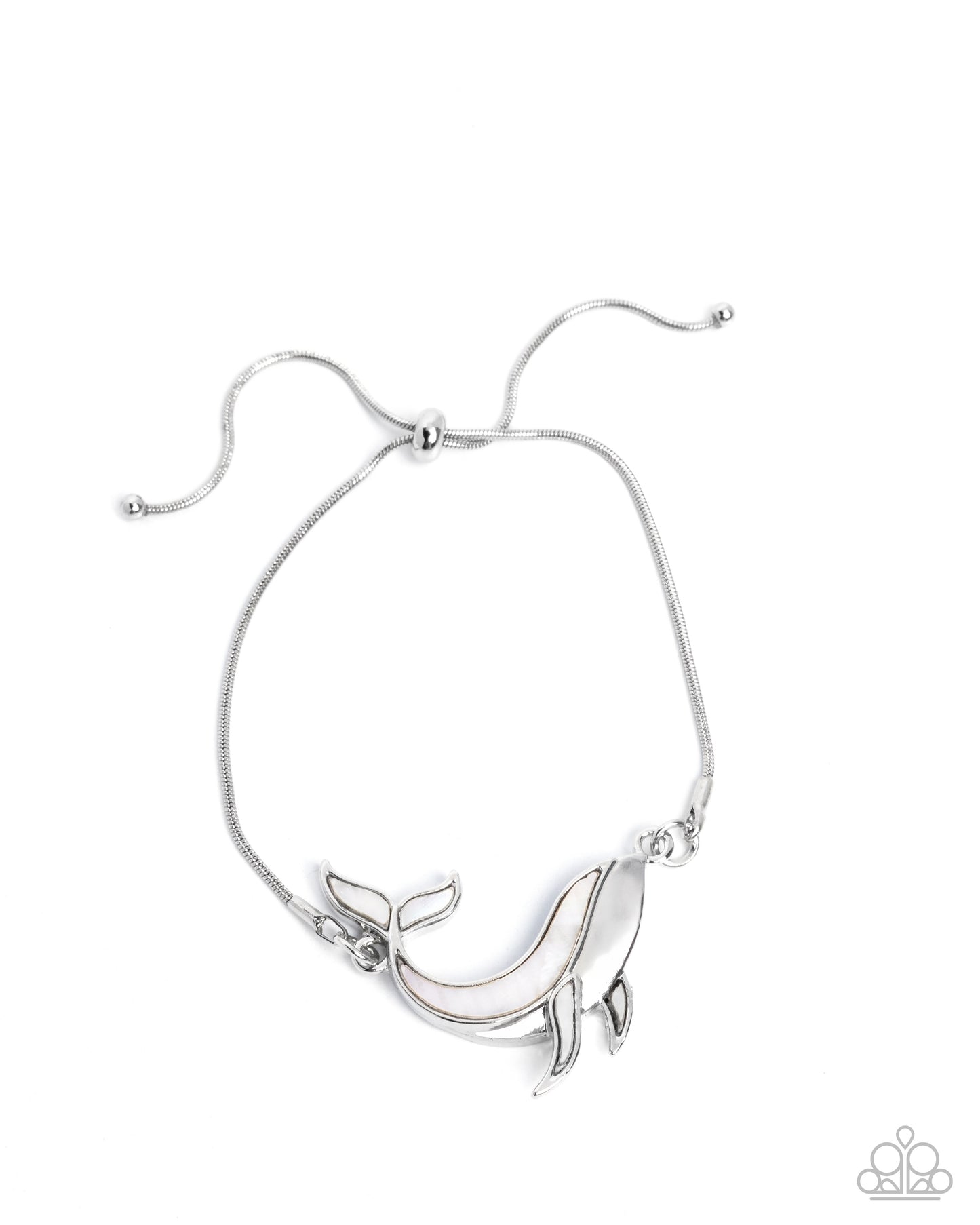 Whimsical Whale White Bracelet