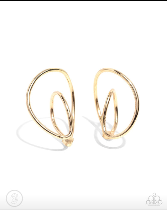 Wraparound Whimsy - Gold Ear Cuff