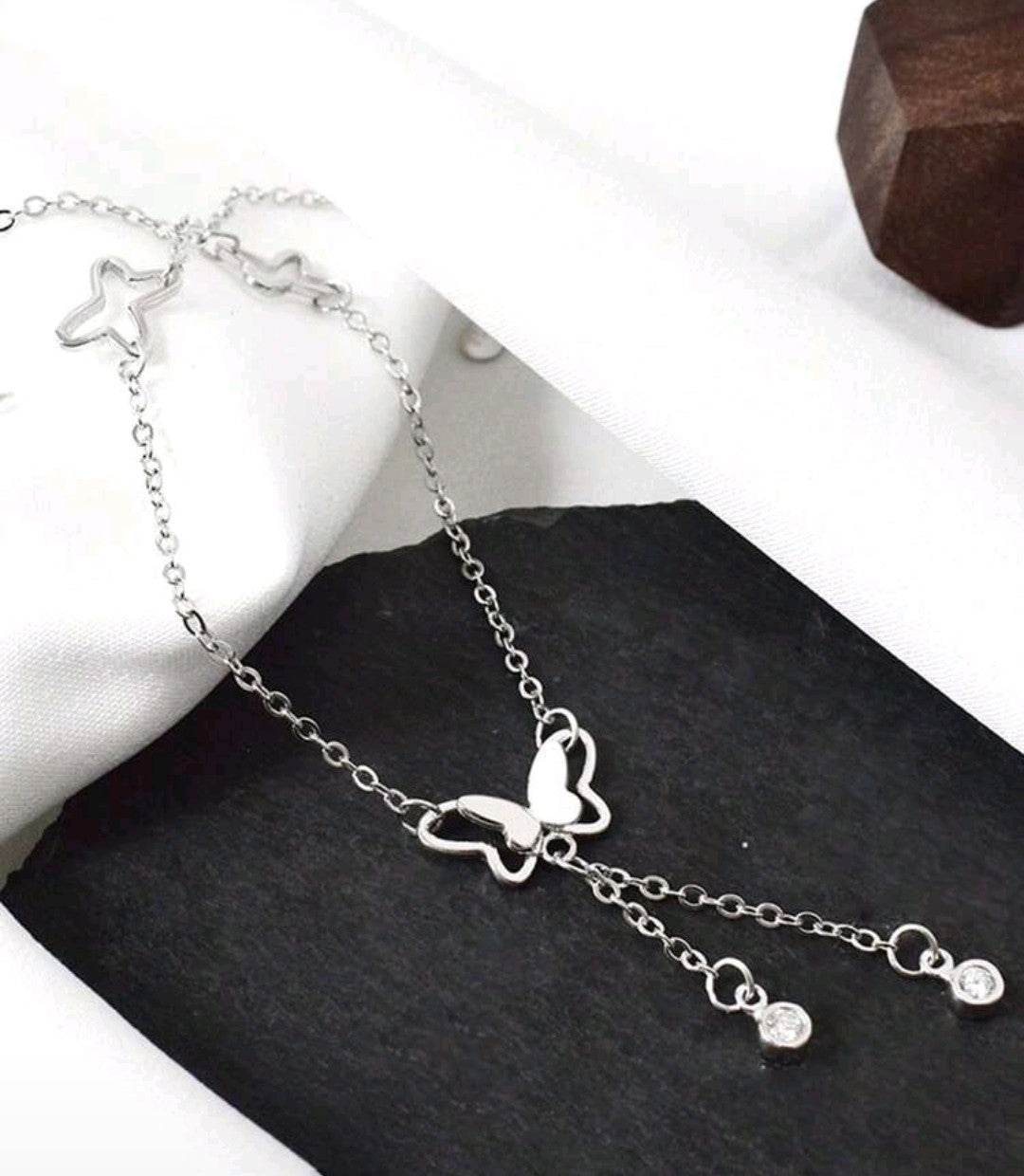 Bunny Me Up Silver Anklet