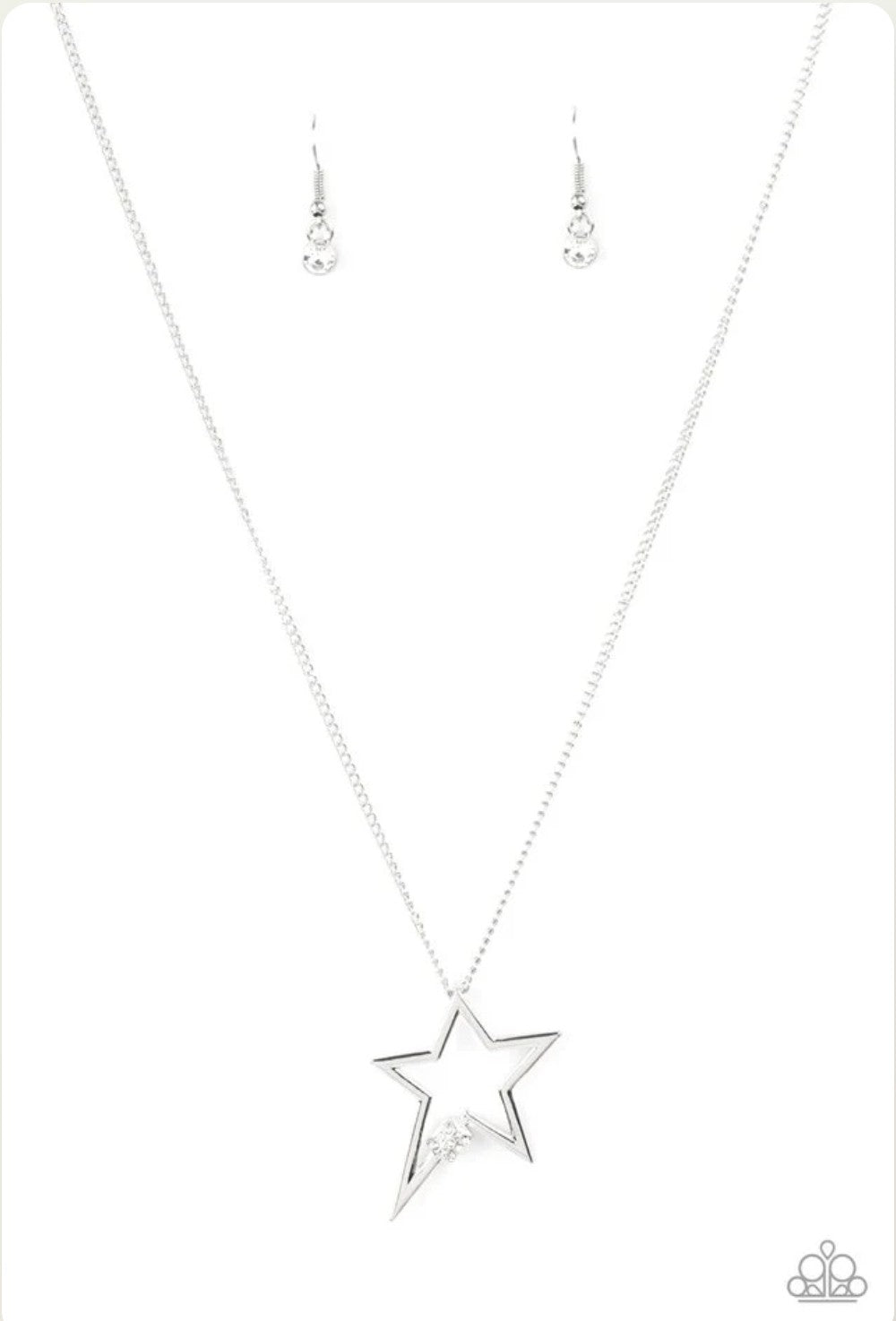 Light Up The Sky - White Necklace
