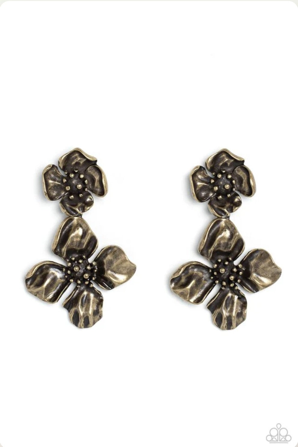 Gilded Grace - Brass Earring