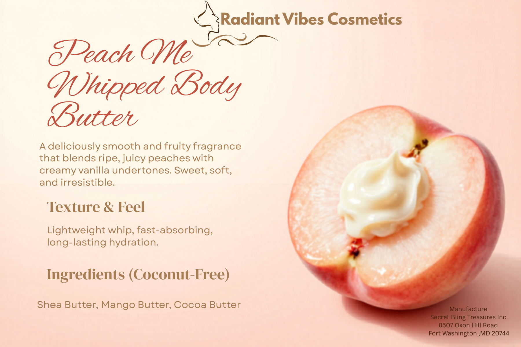 Peach 🍑 Me Whipped Body Butter mini