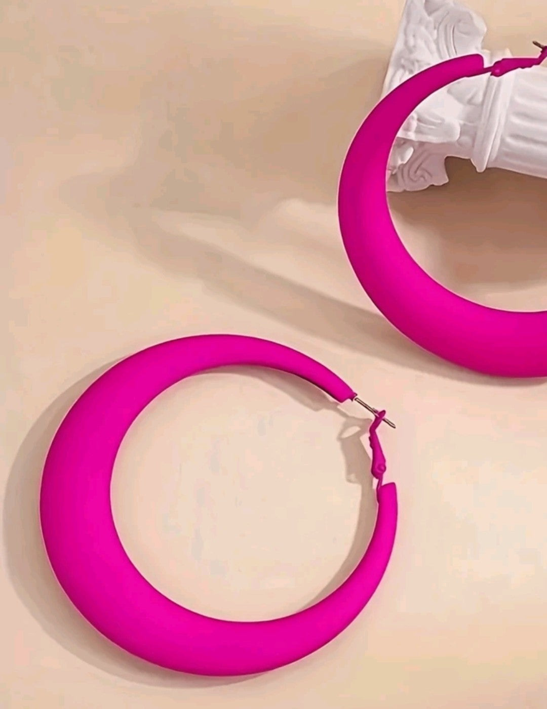 Pink Panther Pink Hoop Earring