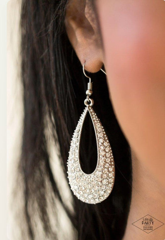 Big-Time Spender - White Earring