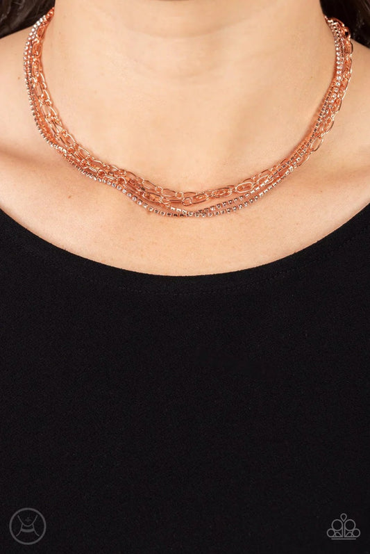 Glitter and Gossip - Necklace Copper Fashion Fix Exclusive