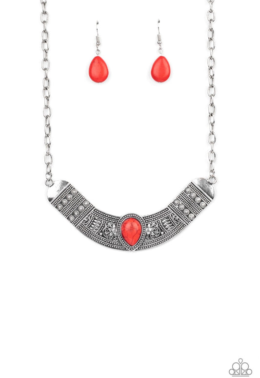 Very Venturous Red Necklace