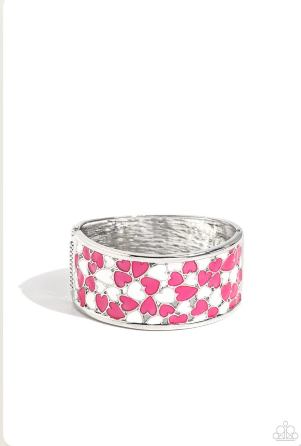 PENCHANT FOR PATTERNS Pink HINGE Bracelet