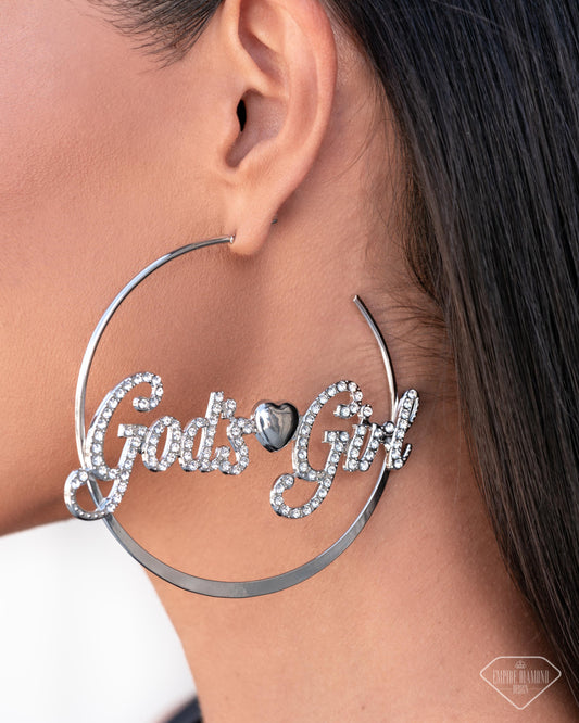 God's Girl Silver Earring