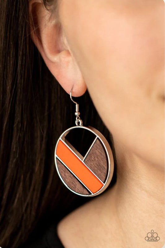 Don't Be MoDest Orange Earring