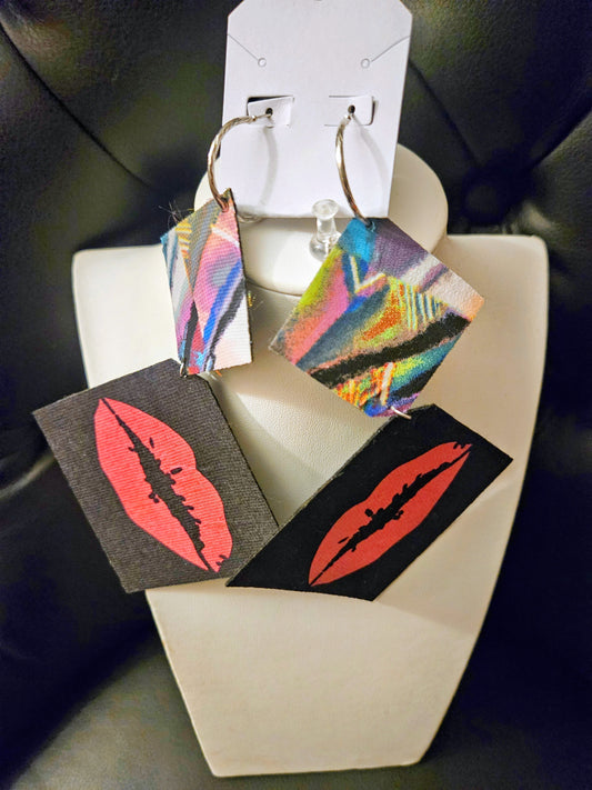 Kiss Party Pink Earring