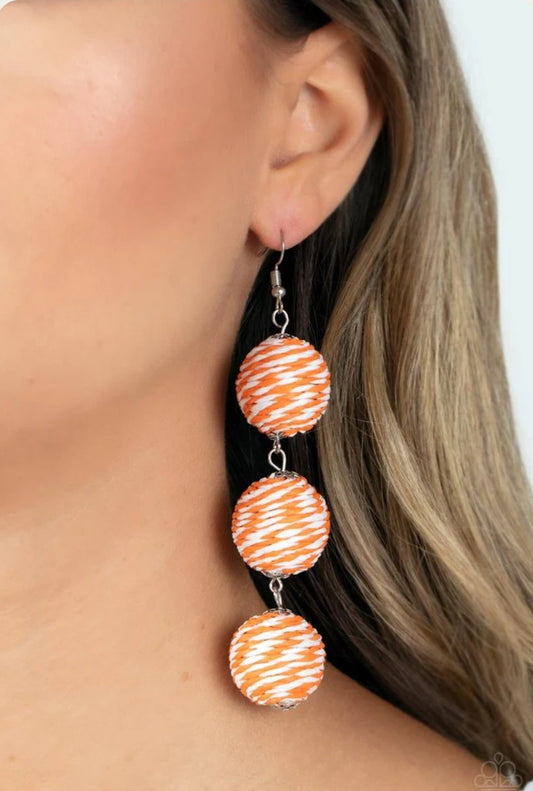 Laguna Lanterns Orange Earring