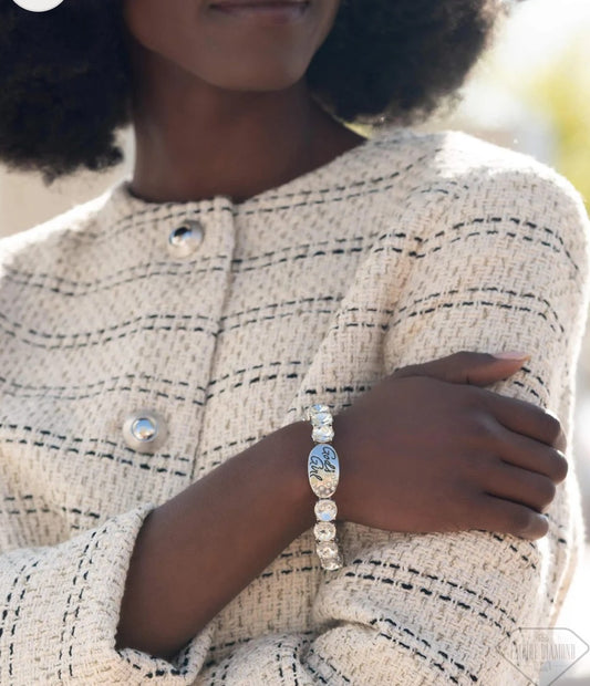 God's Girl White Bracelet