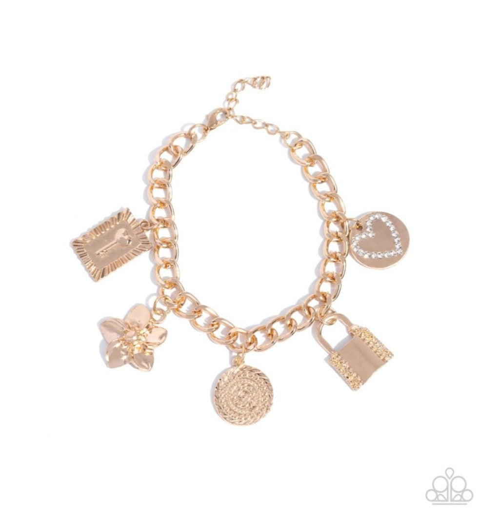 Monochromatic Mayhem - Gold Bracelet