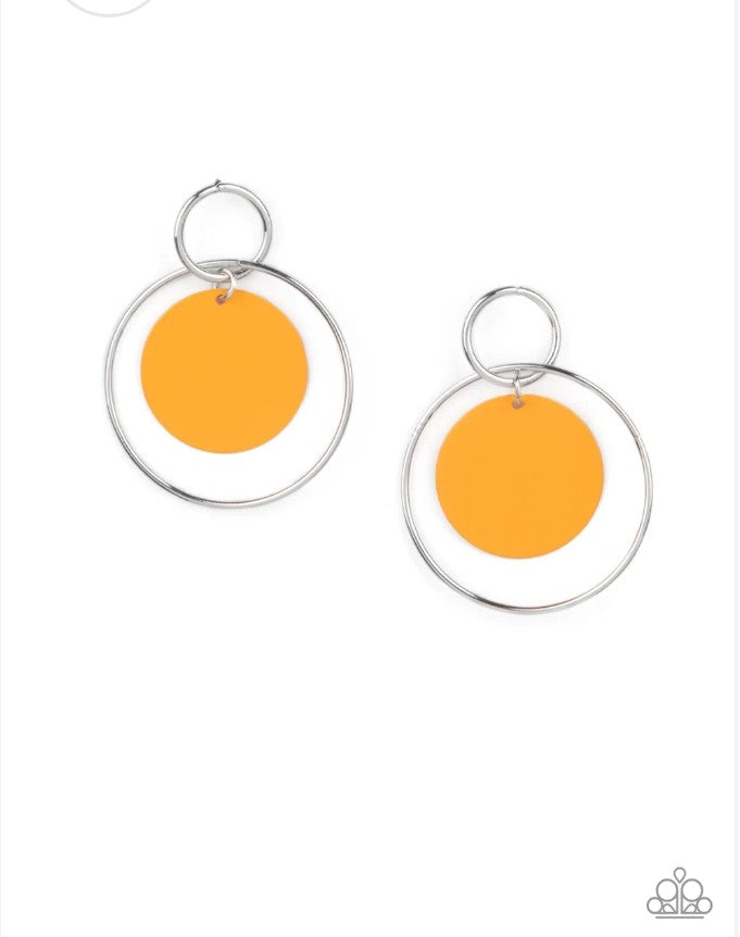 POP, Look, and Listen - Orange Earring
